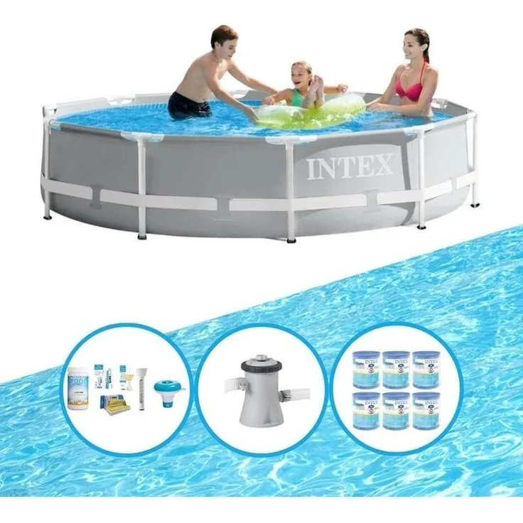 Intex Frame Pool Prism 305x76 cm Pool-Paket