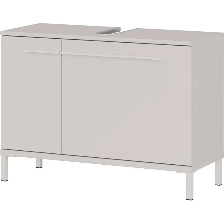 GERMANIA Badmöbel-Set Laurino, (2-St), mehrteiliges Set mit Waschbeckenunterschrank und Hochschrank – Bild 4