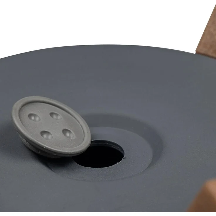 Siena Garden M82580 Oslo Pflanzgefäß 40 cm, Ø40 x 25cm, anthrazit – Bild 3