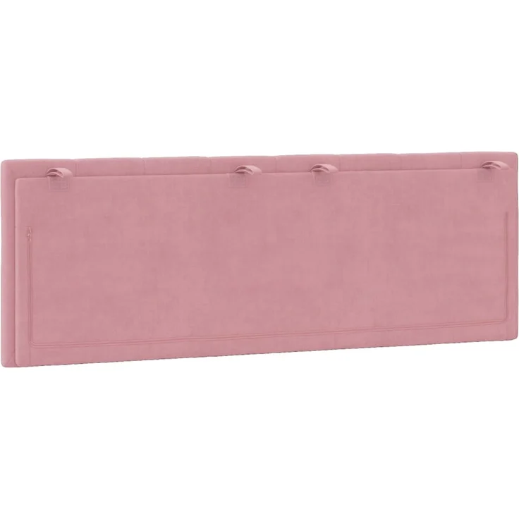 vidaXL Kopfteil-Kissen Rosa 120 cm Samt 374666 – Bild 7