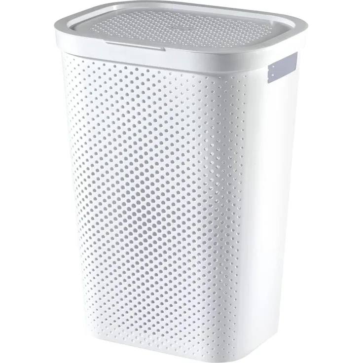 Curver Wäschekorb Infinity Dots 60L Weiß