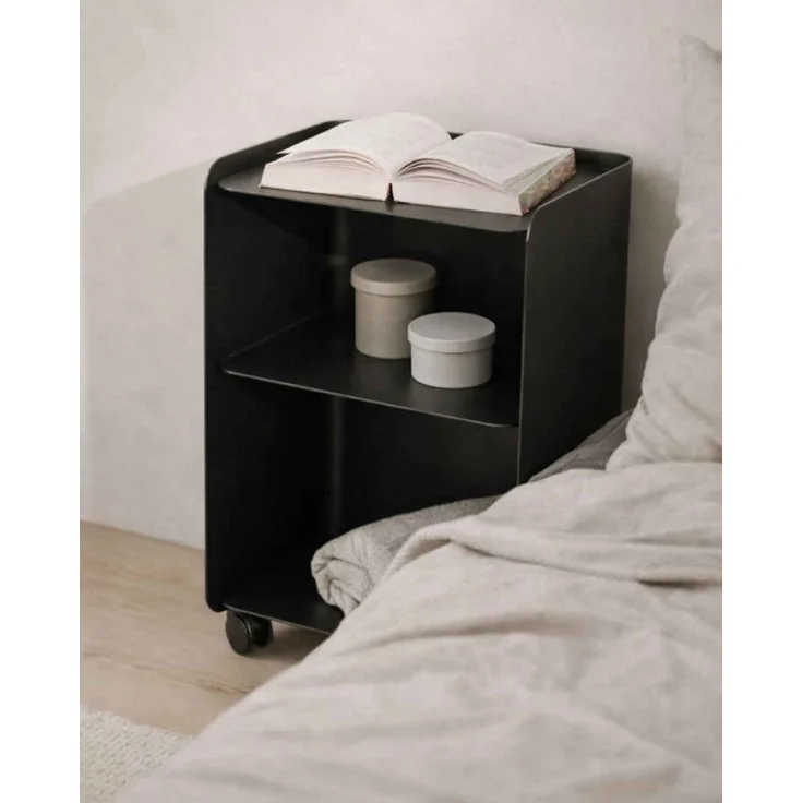 Rollcontainer JUNO, 40 x 30 x 67,5 cm, schwarz, modern – Bild 3