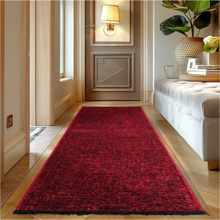 Carpettex Veloursteppich Boho Design, Rechteckig, Höhe: 7 mm, Baumwolle, Waschbarer Teppich, Boho-Stil, Wohnzimmer, Schlafzimmer – Bild 5