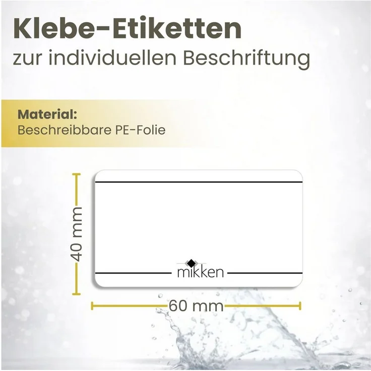 mikken Einmachglas 2 große Vorratsgläser 2650 ml, (2er Set Vorratsglas), mit Twist-Off Deckel TO100 und 2 Etiketten zum Beschriften – Bild 4