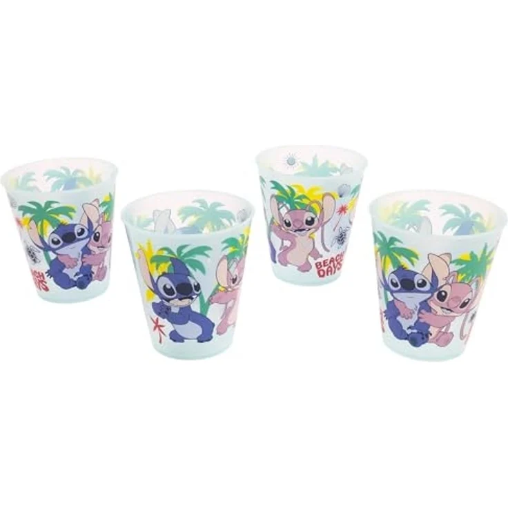 Disney Lilo & Stitch Kinder Becher Set 4 teilig 285 ml aus Polypropylen – Bild 2