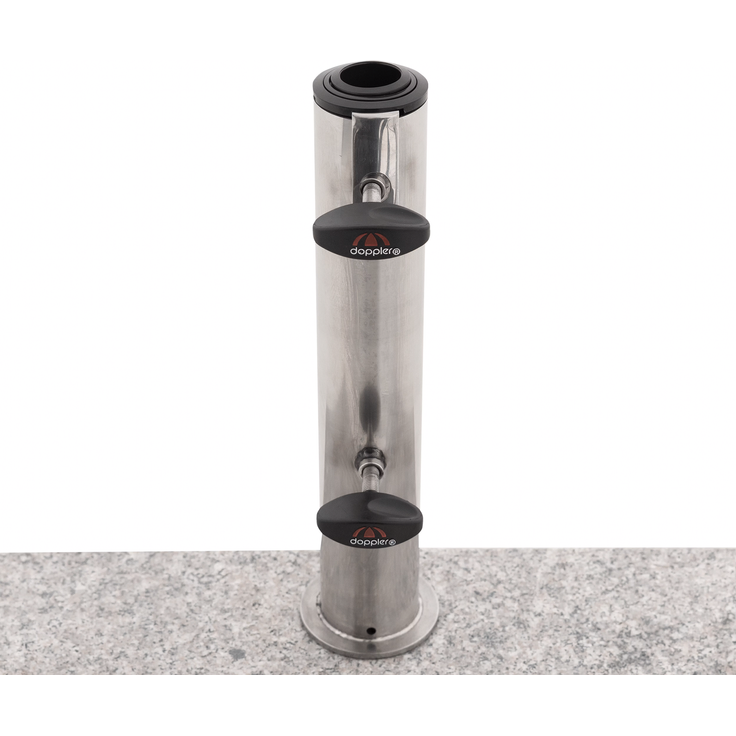 Doppler Granitsockel 25 kg Balkonsockel mit Rollen ø 25 x 48 mm Schirmsockel 85897 – Bild 4
