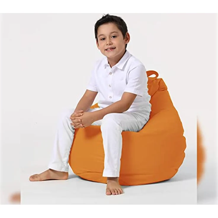 WELL HOME MOBILIARIO & DECORACIÓN Outdoor Sitzsack für Kinder, Orange – Bild 5