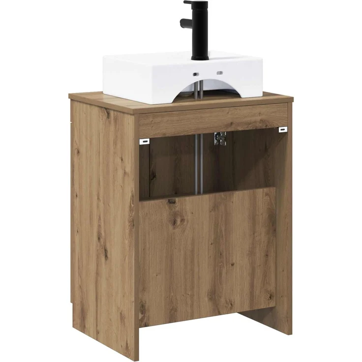 vidaXL Waschbeckenschrank Artisan-Eiche 54 x 41 x 99,5 cm 3404257 – Bild 7