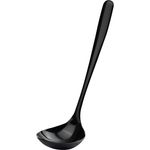 Saucenlöffel, schwarz, Edelstahl, poliert