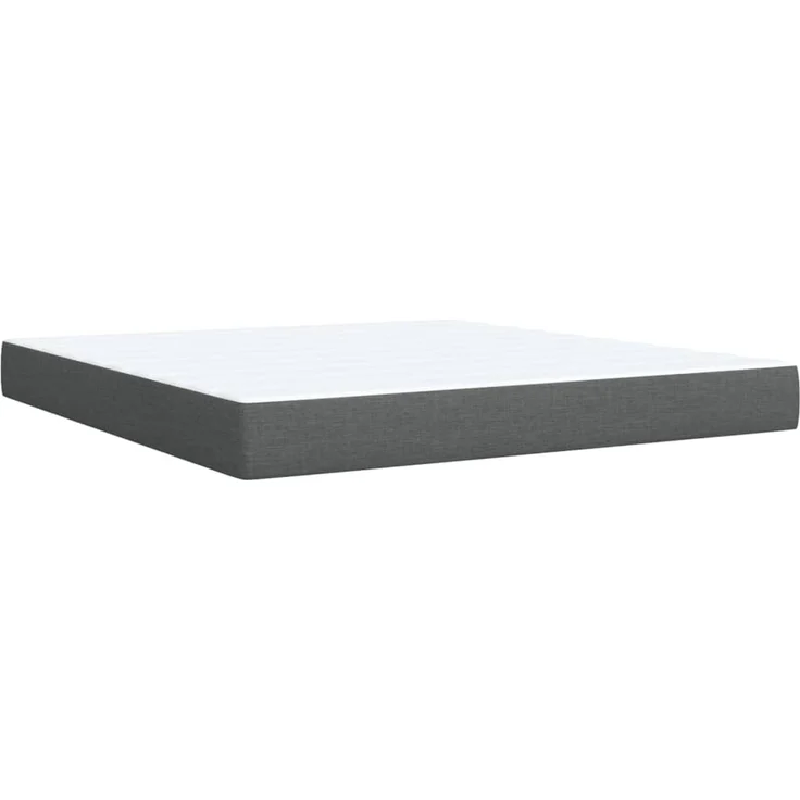 vidaXL Boxspringbett mit Matratze Dunkelgrau 180x200 cm Stoff 3289053 – Bild 10