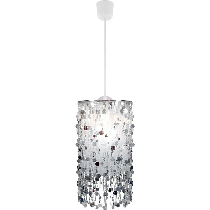 LED Hängeleuchte, silber 27 cm