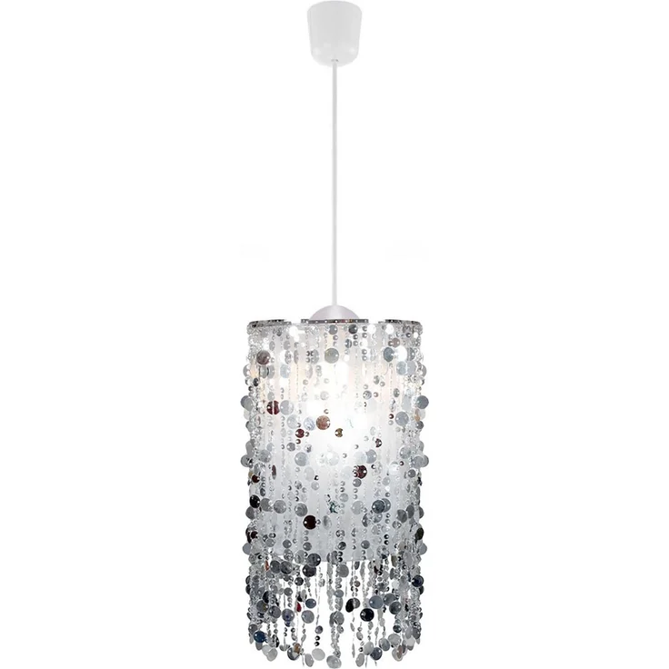 LED Hängeleuchte, silber 27 cm – Bild 1