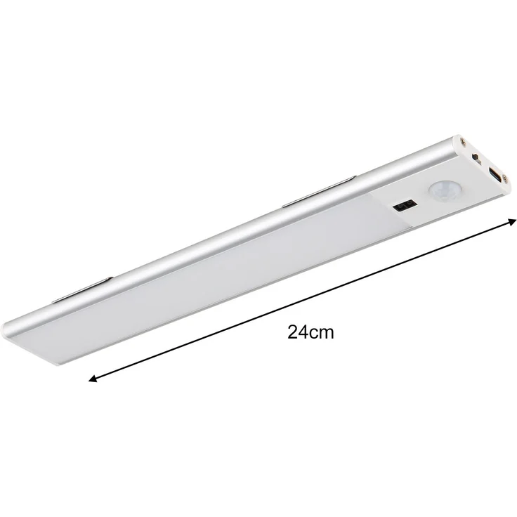 2er SET Akku Unterbauleuchten flach mit Bewegungsmelder, Länge 24cm – Bild 4