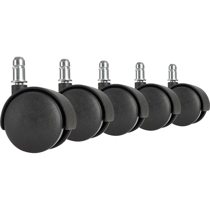 AMSTYLE 5er Set Hartbodenrollen schwarz – Bild 4