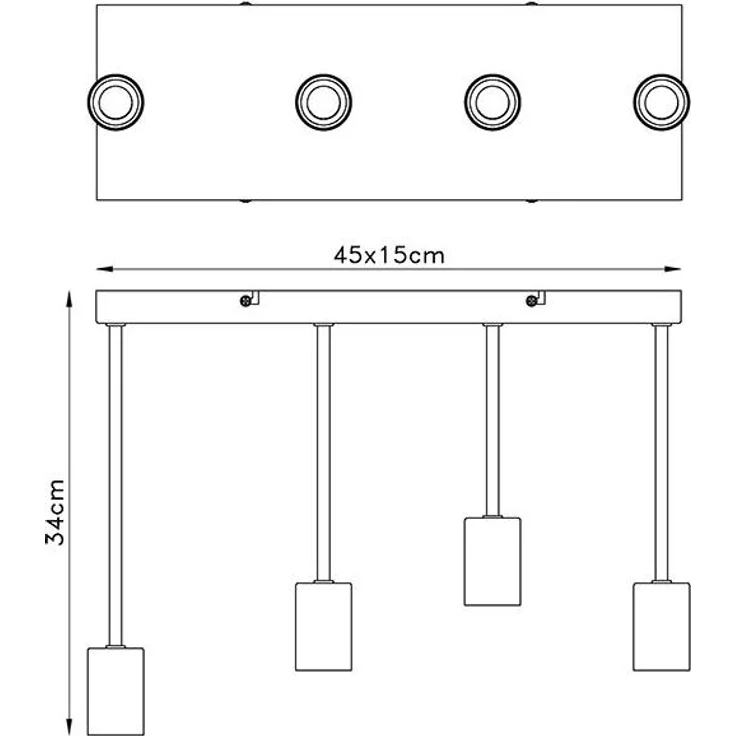 Hängeleuchte, schwarz, H 34 cm – Bild 10