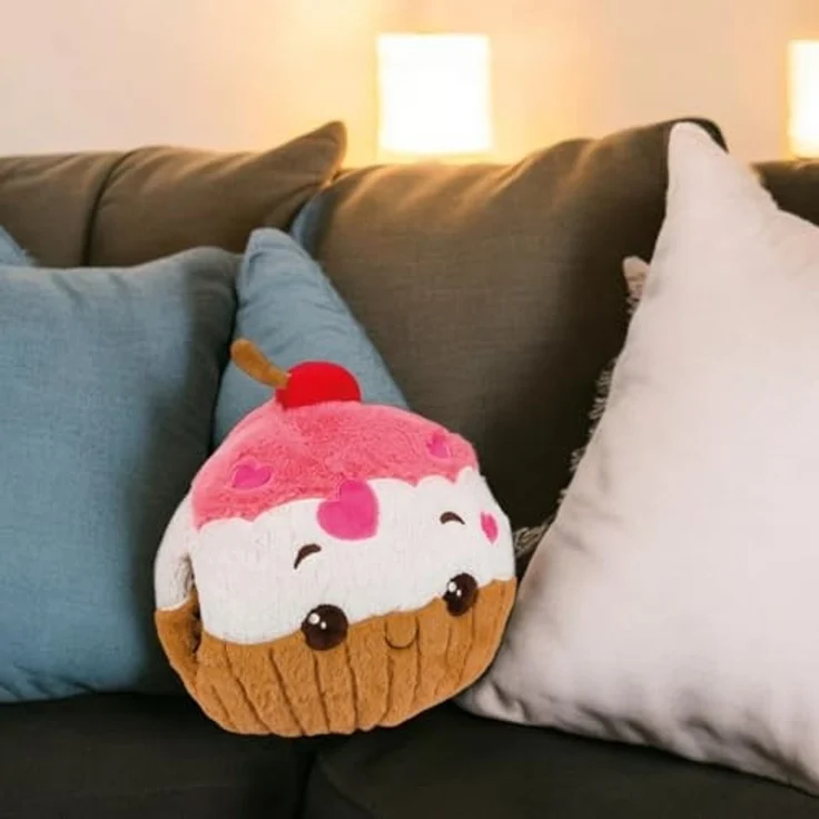Noxxiez Kuschel-Kissen Handwärmer – Niedliches Kuscheltier für warme Hände Cupcake – Bild 4