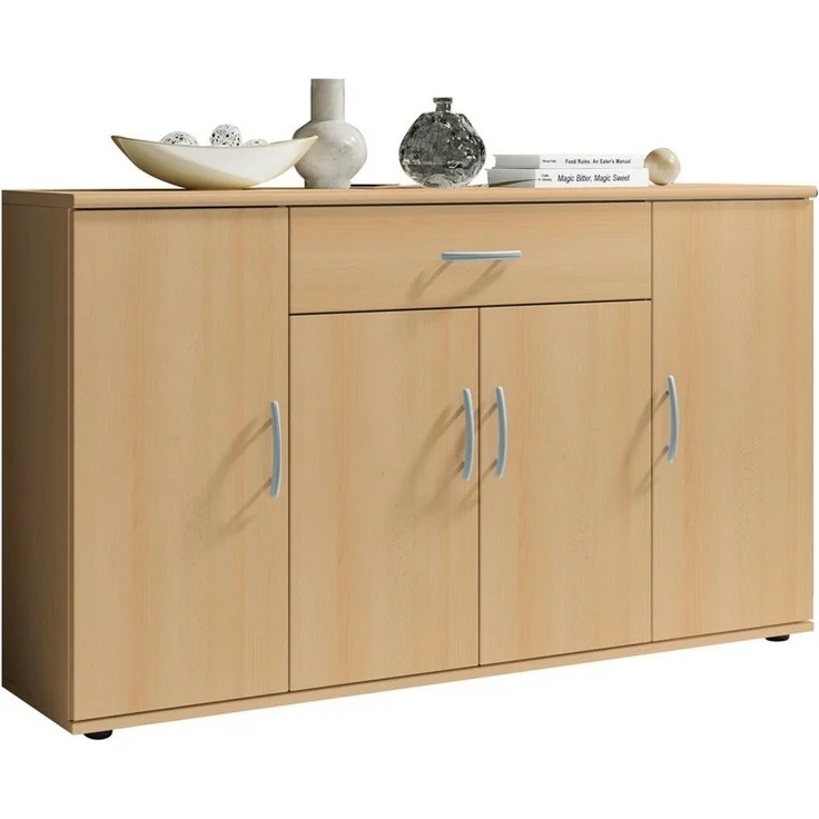 moebel-dich-auf Kommode LILLY 13 (in verschiedenen Farben, 1 Schubkasten + 4 Türen), 117 cm breit – Bild 5