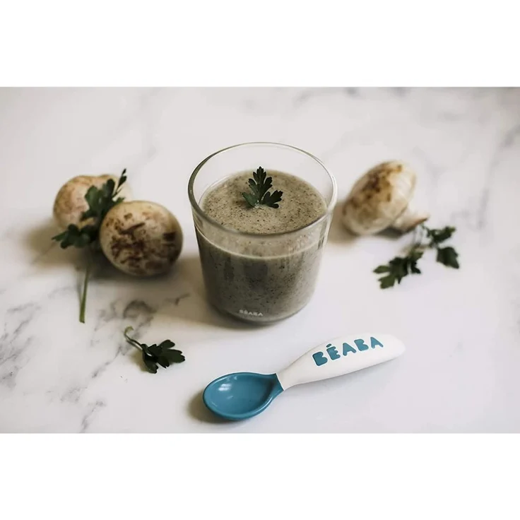 Beaba Ergonomisches Besteck Blau Blau – Bild 5