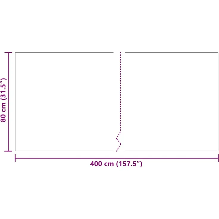 vidaXL Teppichläufer Grau 80 x 400 cm Stoff 42011419 – Bild 8