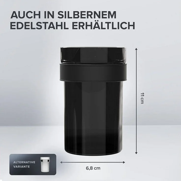 ovimar Zahnputzbecher, (1-St), aus Edelstahl in Schwarz zur Zum Bohren – Bild 4