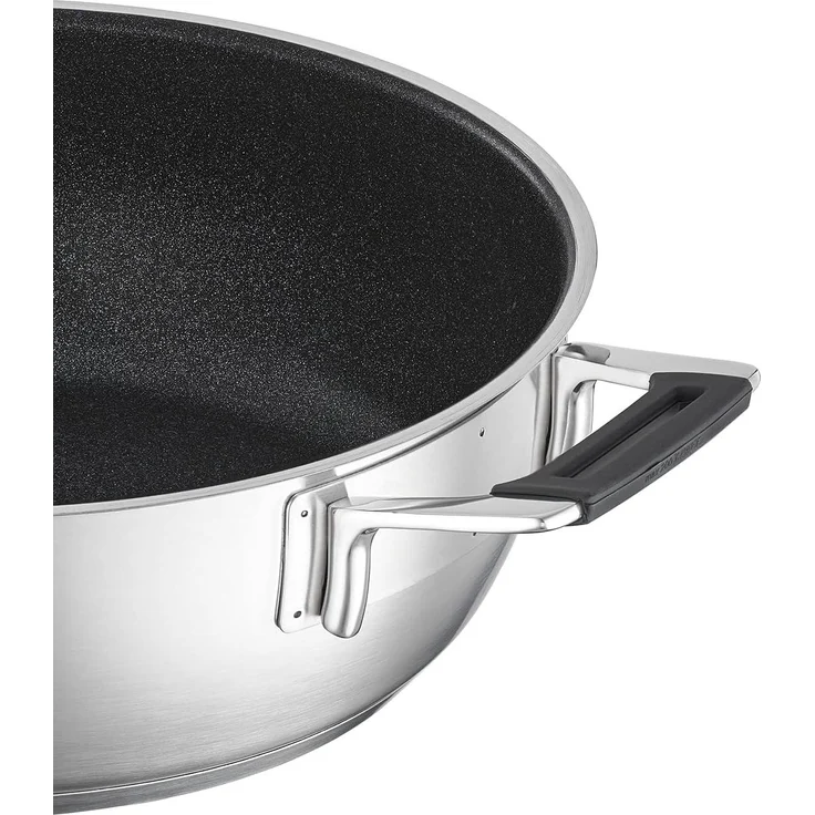 Rösle 'Silence Pro' Servierpfanne, Edelstahl grau, Ø 24 cm – Bild 4