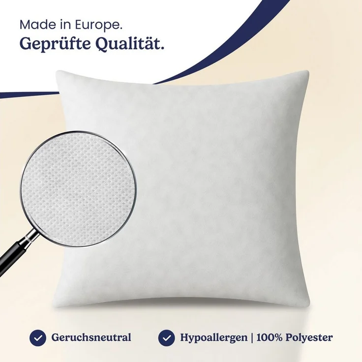 Gentle North Microfaserkissen Kopfkissen Set 2er 4er 6er – Deko- & Füllkissen – Waschbar 40°C – Bild 2