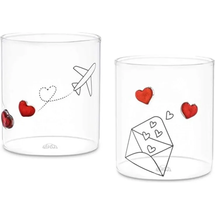 Rose&Tulipani Rose&Tulipani Lieve Set mit 2 Gläsern 400 ml U20468619A00