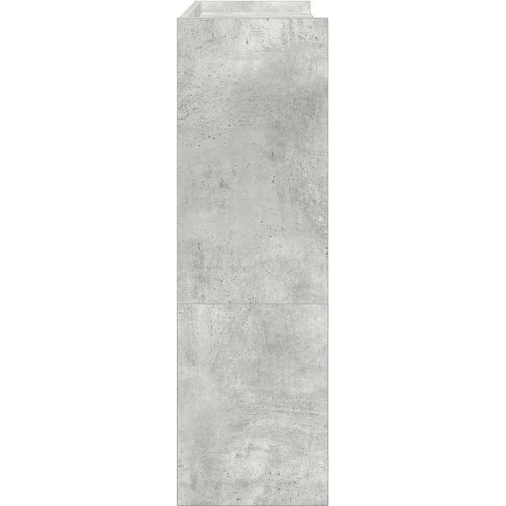 vidaXL Schuhregal Betongrau 80x25x81 cm Holzwerkstoff 859908 – Bild 4