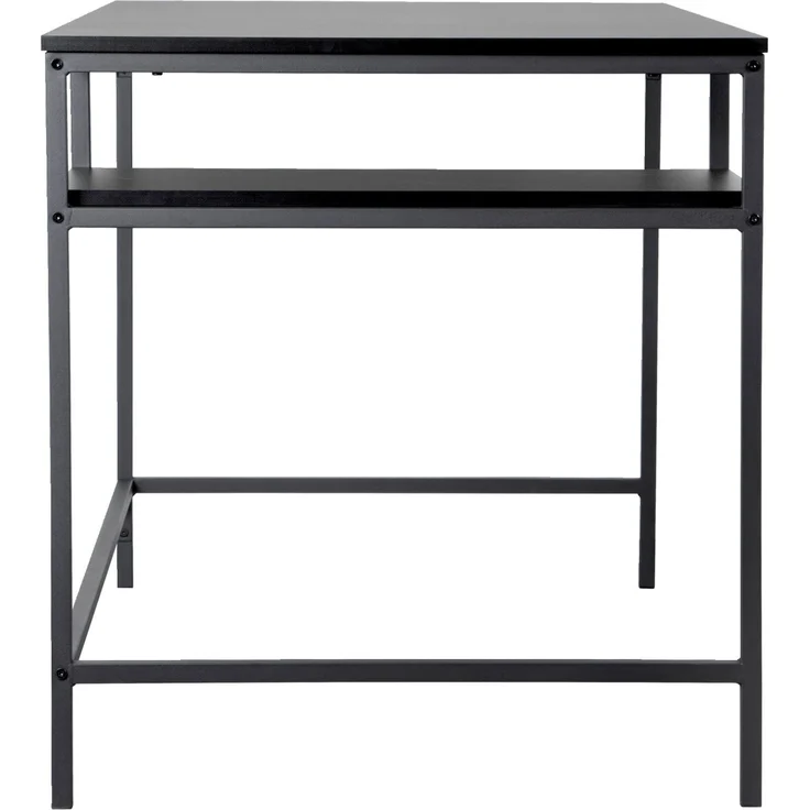 Carryhome 'CÄSAR' Schreibtisch, MDF Melamin schwarz, 140 x 75 x 70 cm, inklusive Ablagefach – Bild 5