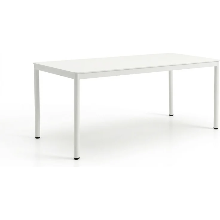 KAWOLA Gartentisch LONGA Outdoor Keramik hellgrau Gestell Stahl lackiert 180x90 cm – Bild 3