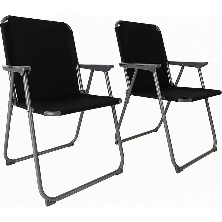 BruKa Campingstuhl 2er Set SUNNY SEAT faltbarer Klappstuhl, Faltstuhl Outdoor Stuhl