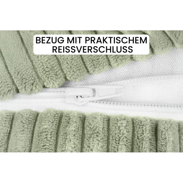 Amilian Nackenrollenbezug 15x40 cm - Ersatzbezug für Nackenrolle, Bettrolle, Kissenrolle, waschbarer Bezug mit verdecktem Zip für leichtes Abnehmen. – Bild 2
