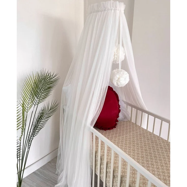 Baby Fancyroom Betthimmel Betthimmel aus 12 Meter Tüll aus 1. Klasse für Kinderbett Gitterbett, Himmel für Babybett Kinderbett – Bild 1