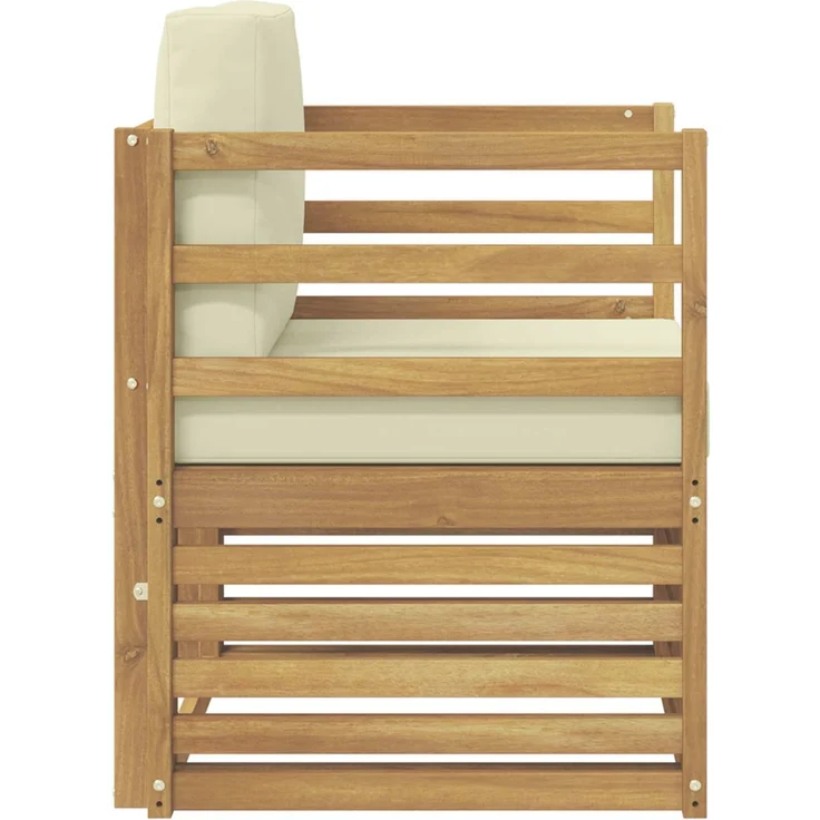 vidaXL Outdoor-Sofagarnitur Polyester Weiß 3439077 – Bild 4