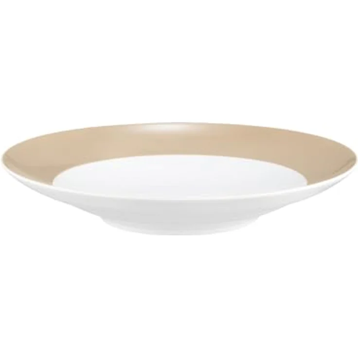 Seltmann Weiden Liberty Suppenteller, Beige, Rund, Ø 23,5 cm, Porzellan, spülmaschinenfest, mikrowellenfest, ofenfest – Bild 1