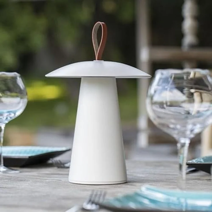 LUMISKY Fungy, LED-Tischlampe, dimmbar, 290 mm, warmweiß, spritzwasserfest, in Weiß oder Schwarz, 1 Stück – Bild 5