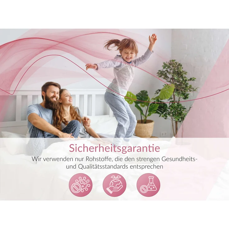 Kaltschaum matratze H2 mit Visco, Höhe 21 cm, Rollmatratze für Allergiker, 7 Zonen, abnehmbarer, waschbarer Bezug - 200 x 200 cm - MIRO - SIVO – Bild 9
