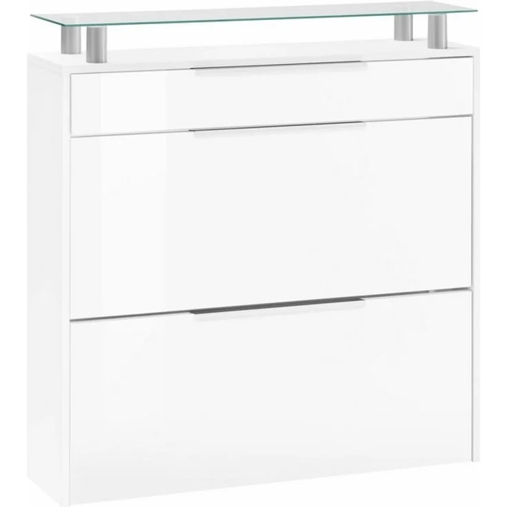 borchardt Möbel Schuhschrank Oliva Breite 89 cm, hängend, mit 2 Doppeltrommel und 1 Schubkasten – Bild 4