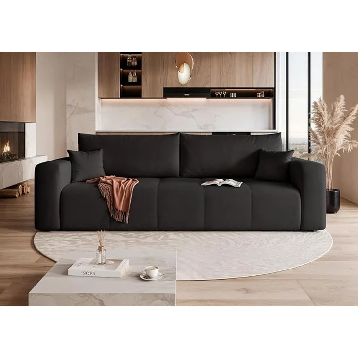 Schlafsofa mit Schlaffunktion und Stauraum – Bild 2