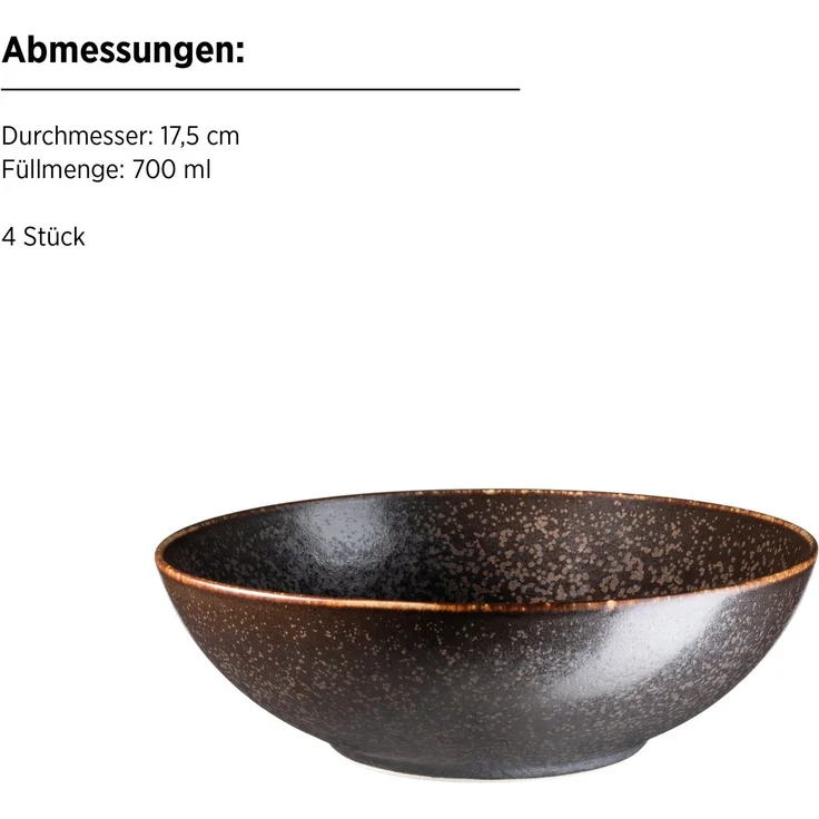 MÄSER Suppenschale POWERFUL, Schüssel Set, Porzellan, Porzellan, (4-tlg) – Bild 3