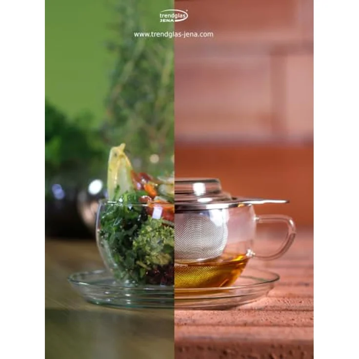 Teetasse "Tea Time", 0,3l, Glas, m. Edelstahlsieb – Bild 6