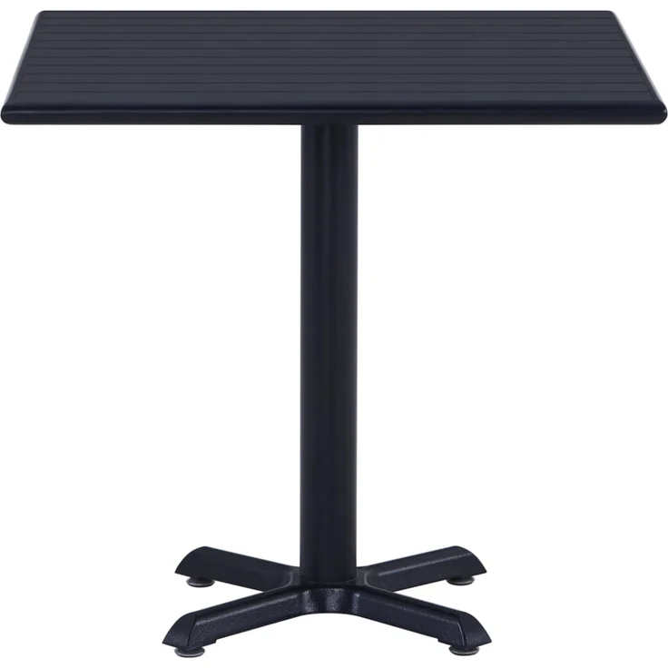 Gartentisch, Balkontisch, Beistelltisch Schwarz 80 x 80 x 75 cm – Bild 2