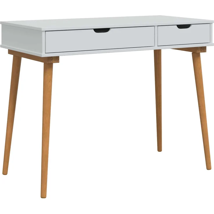 vidaXL Schminktisch-Set FAUSKE 3 Stk. Weiß 100 x 50 x 103,5 cm 3438588 – Bild 5