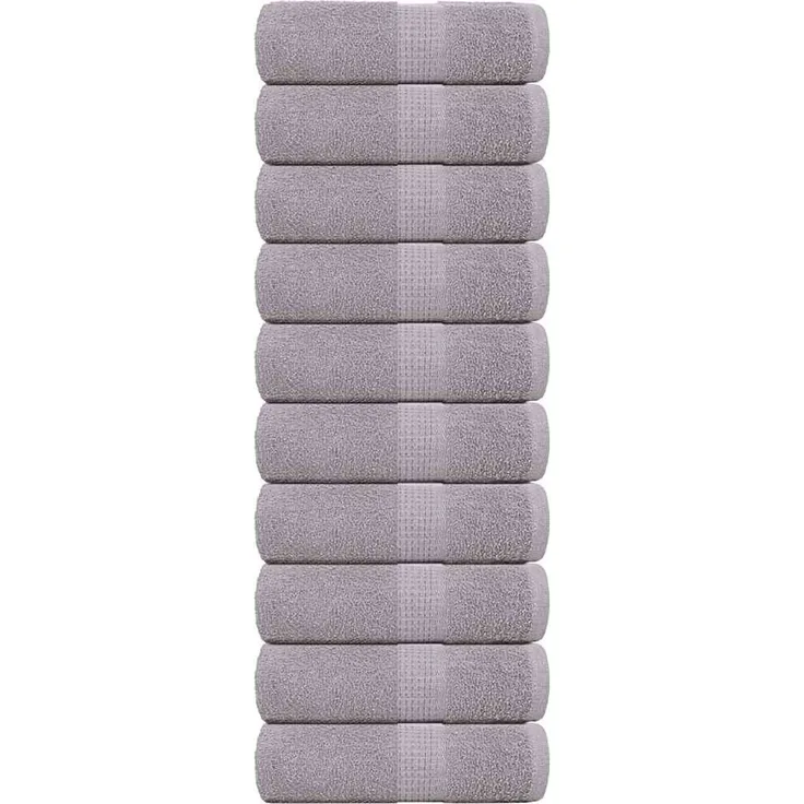 vidaXL Waschtücher FROGN 10 Stk. Grau 30x30 cm 360 g/m² 136826