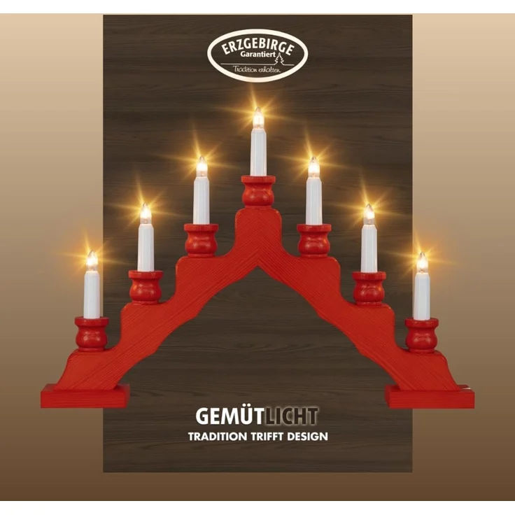 Weigla Lichterbogen Schwede, Weihnachtsdeko, Made in Germany (1-tlg), 7-flammig – Bild 1