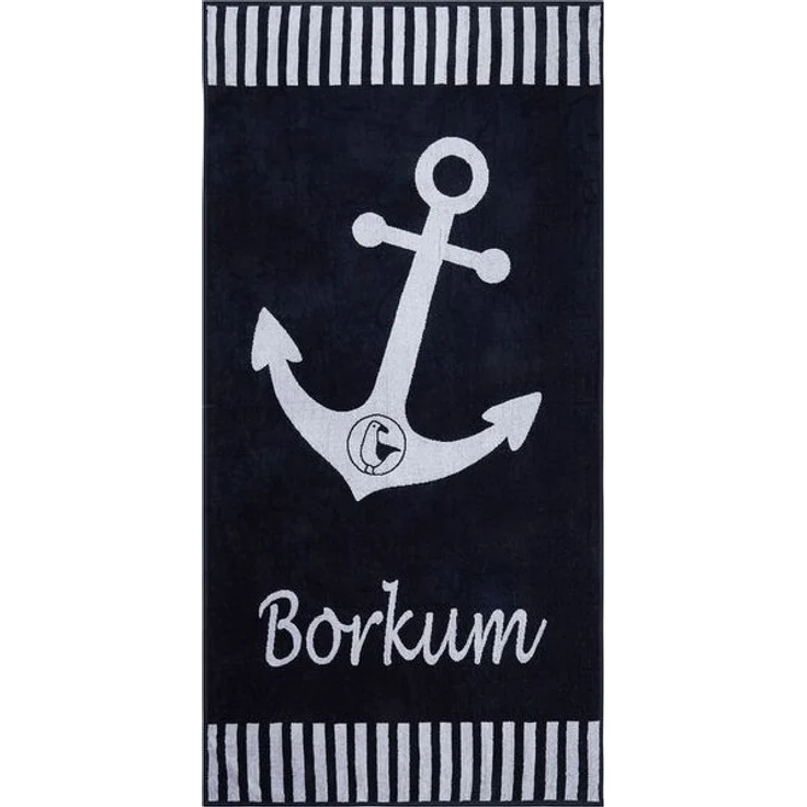 Schietwetter Strandtuch Unisex Strandhandtuch "Borkum" 180x88cm, Stoff, schnelltrocknend – Bild 4
