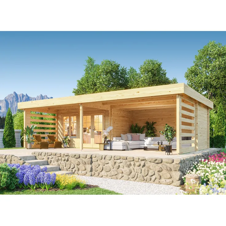 Fjordholz Gartenhaus Modell Jonte 44 Natur