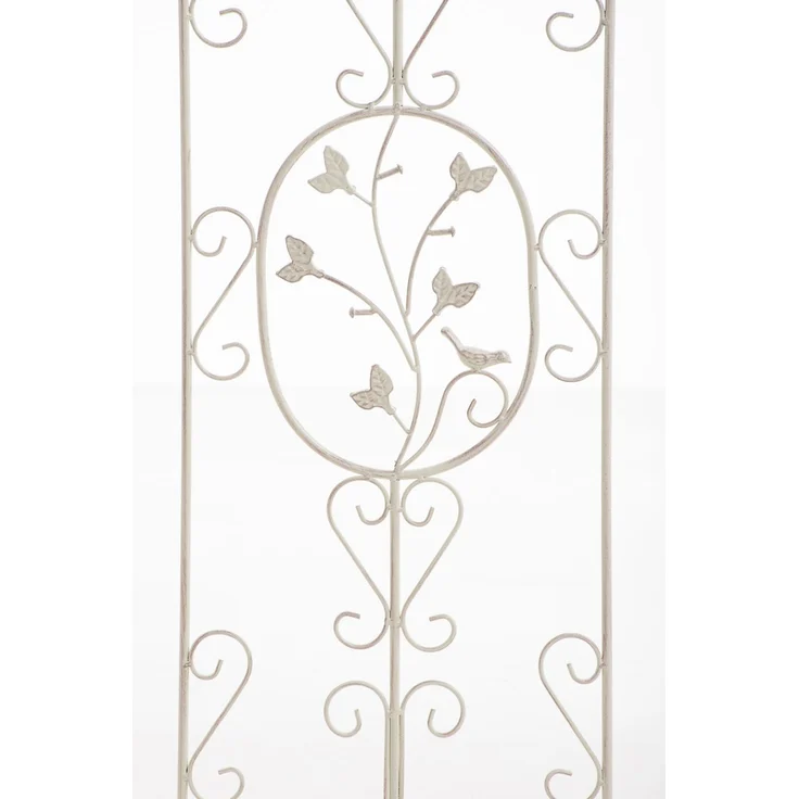 Rankgitter FALK - 35 x 1 x 122 cm, Metall, Antik-Creme | Rankhilfe Kletterpflanzen Gartendekoration – Bild 3