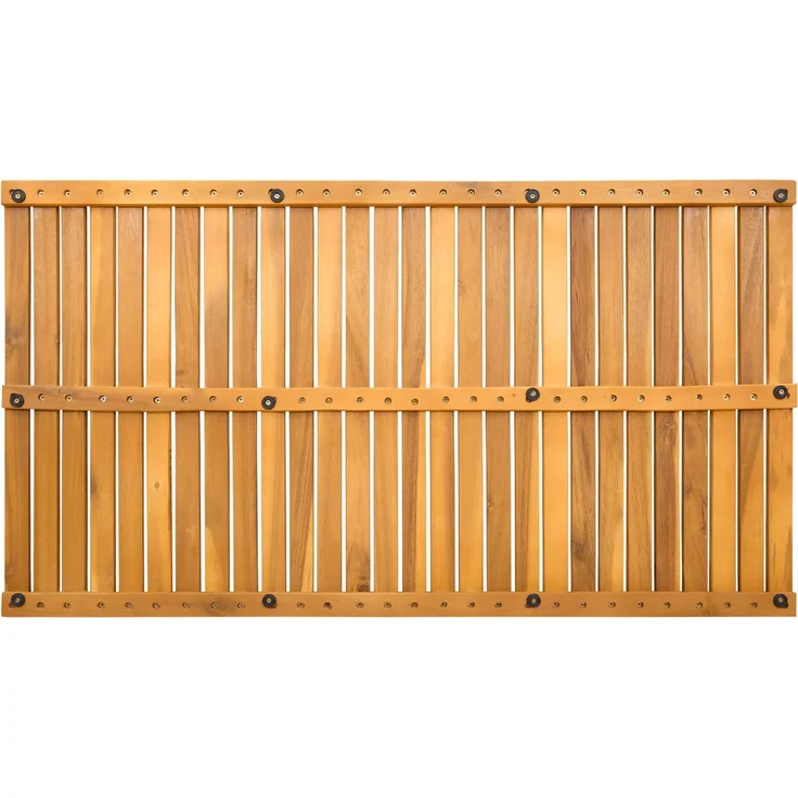vidaXL Badematte Uni Braun 100 x 55 cm Holz 42025257 – Bild 5