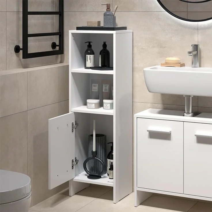 Badmöbel-Set Karli Weiß 2-teilig Vicco – Bild 4